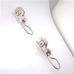 Lois Hill Pearl Light Blue Stone Sterling Silver Earrings